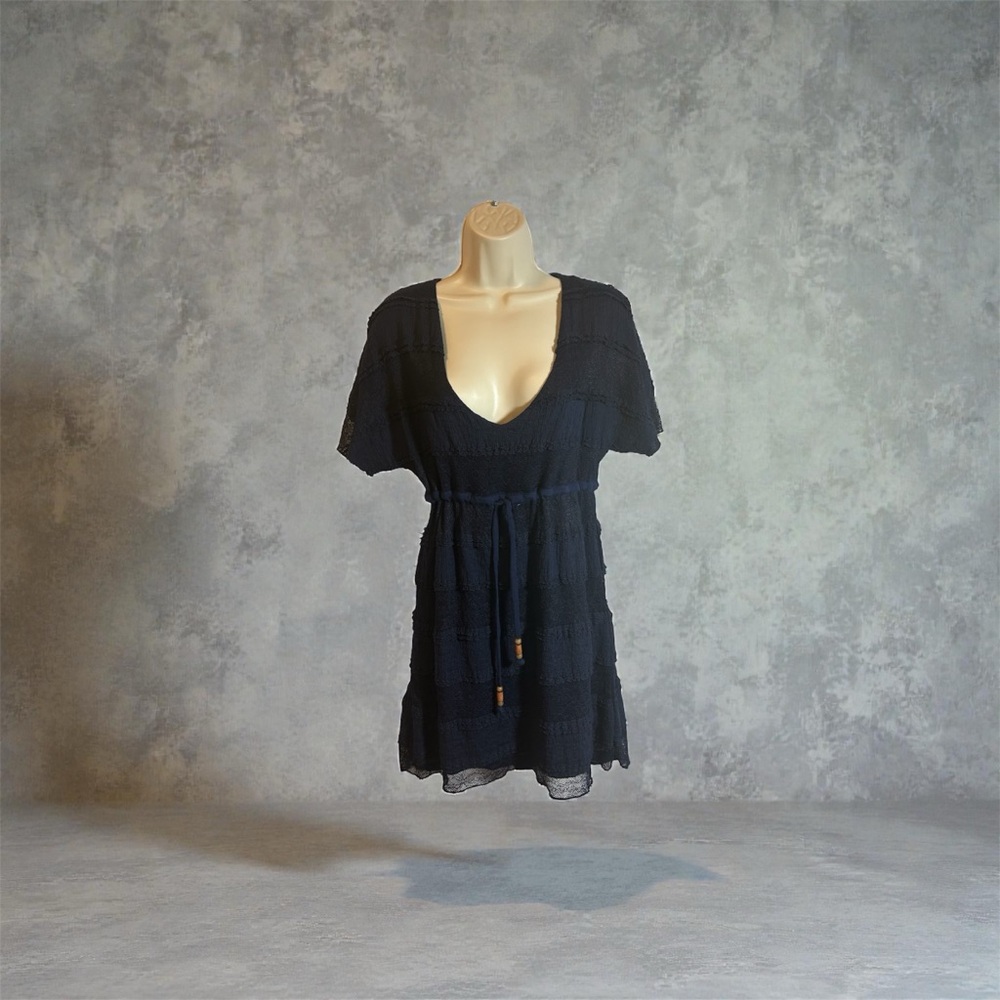 Chaser Navy Blue  Short Sleeve Dress